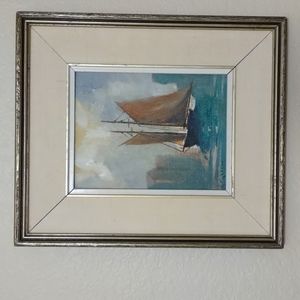 Artist deGarthe Original Oil Painting on Board, 6x9 plus Frame